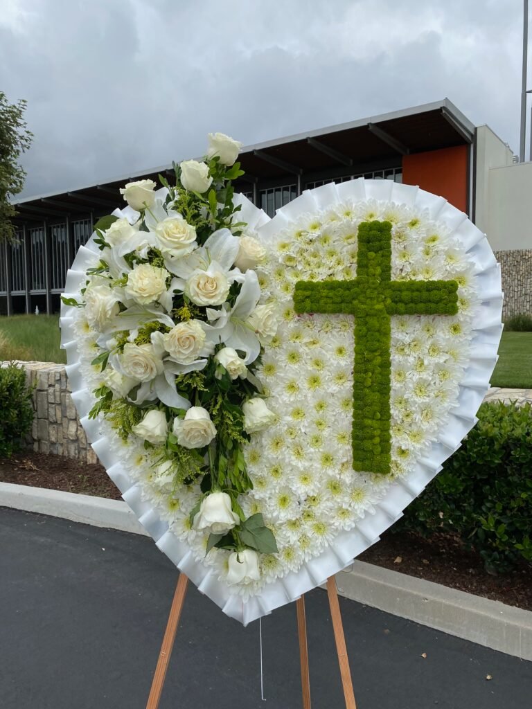 Funeral Cross #04 - Kimanh Flowers