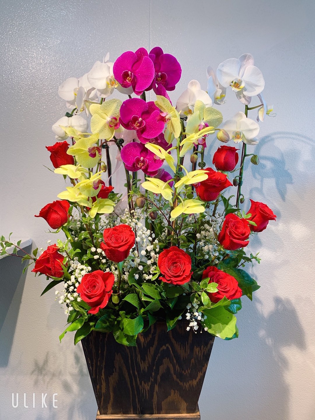 Rose Orchid Arrangement – Kimanh Flowers